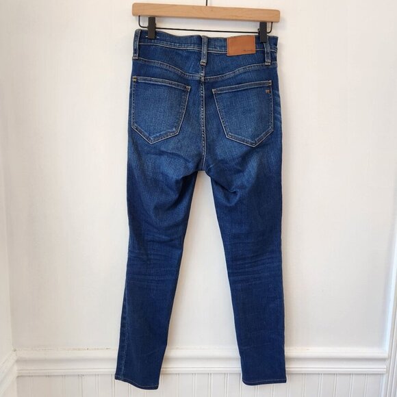 Madewell Roadtripper Medium Wash High Rise Skinny Jeans Stretch Women's 25 - Picture 3 of 9
